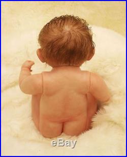 Reborn Baby Doll Naked Boy 22 Handmade Newborn Full Body Vinyl Silicone Bath