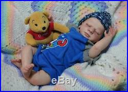 Reborn Baby Doll Realistic Baby Doll Collectors OOAK Doll Sleeping Clyde