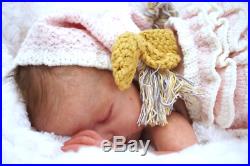 Reborn Baby Doll Rebornbaby Girl mono rooted hair Zoey by Cassie Brace new