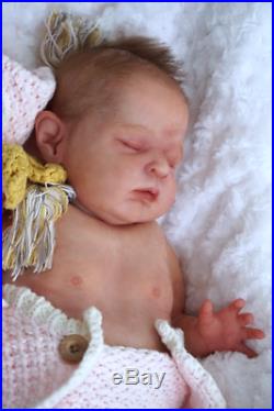 Reborn Baby Doll Rebornbaby Girl mono rooted hair Zoey by Cassie Brace new