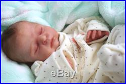 Reborn Baby Doll Rebornbaby Girl mono rooted hair Zoey by Cassie Brace new