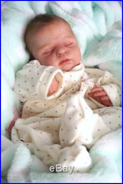 Reborn Baby Doll Rebornbaby Girl mono rooted hair Zoey by Cassie Brace new