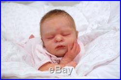 Reborn Baby Doll Rebornbaby Girl mono rooted hair Zoey by Cassie Brace new