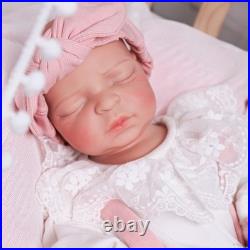 Reborn Baby Doll Silicone Full Body Lifelike Newborn Toy Girl Doll 17.5 Inch