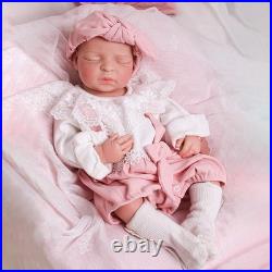 Reborn Baby Doll Silicone Full Body Lifelike Newborn Toy Girl Doll 17.5 Inch
