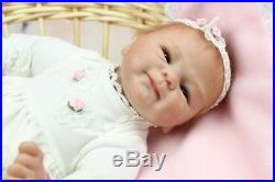 Reborn Baby Doll Soft Silicone vinyl 18 inch Cute Full Handmade Lifelike