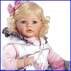 Reborn Baby Doll Toddler Lifelike Vinyl Girl Play Realistic Blonde Cat Clothing