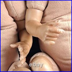 Reborn Baby Doll Twins Cloth Body 14 Preemies AA African American Biracial 572