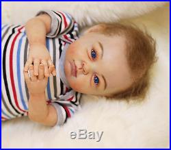 Reborn Baby Doll soft vinyl Newborn Boy Girl Realistic Handmade Lifelike 20-22