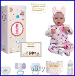 Reborn Baby Dolls 20-inch Cute Soft Vinyl Realistic Baby Doll Real Life Bab