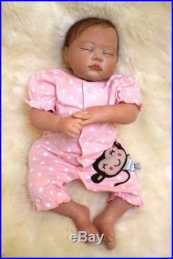 Reborn Baby Dolls 22 Cute Realistic Silicone Vinyl Doll Newborn Full Handmade