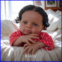 Reborn Baby Dolls Black 20 Inches African American Realistic Baby Doll Girl, S Reborn Baby Dolls Black 20 Inches African American Realistic Baby Doll Girl, S
