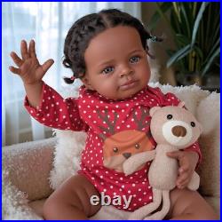 Reborn Baby Dolls Black 20 Inches African American Realistic Baby Doll Girl, S Reborn Baby Dolls Black 20 Inches African American Realistic Baby Doll Girl, S