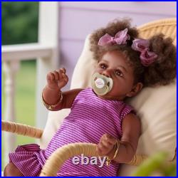 Reborn Baby Dolls Black 22 Inch Lifelike Soft Body Realistic-Newborn Baby Dol