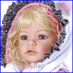 Reborn Baby Dolls Girl 20 Inch Real Looking Light Lifelike Hair Blond Eyes Blue