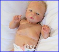 Reborn Baby Dolls, SOLE Baby Boy Maylin by Olga Auer Pre Owned Very Good