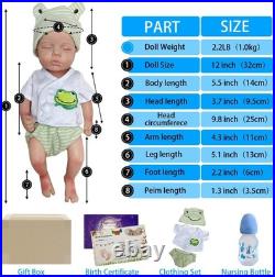 Reborn Baby Dolls Silicone Full Body 12 Inch Waterproof Realistic Newborn Baby