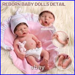 Reborn Baby Dolls Silicone Full Body 12 Inch Waterproof Realistic Newborn Baby