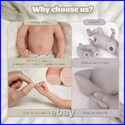 Reborn Baby Dolls Silicone Full Body 12 Inch Waterproof Realistic Newborn Baby