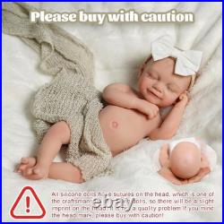 Reborn Baby Dolls Silicone Full Body 12 Inch Waterproof Realistic Newborn Baby