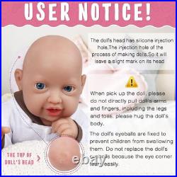 Reborn Baby Dolls Silicone Full Body 14 Inch Waterproof Realistic Newborn Baby