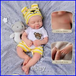 Reborn Baby Dolls Silicone Full Body 16 Inch Waterproof Realistic Newborn Baby