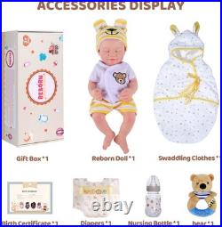 Reborn Baby Dolls Silicone Full Body 16 Inch Waterproof Realistic Newborn Baby