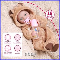 Reborn Baby Dolls Silicone Full Body 20 Inch Waterproof Realistic Newborn Baby
