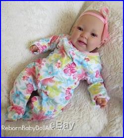 Reborn Baby GIRL Doll, AWAKE HAPPY BABY GIRL DOLL. #RebornBabyDollART UK