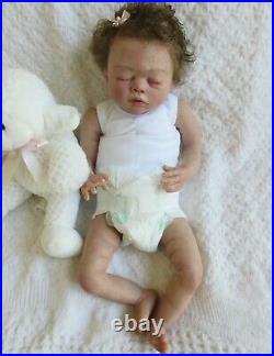 Reborn Baby Girl Amiah 20 Authentic Vinyl Doll by Melody Hess