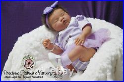 Reborn Baby Girl Ashia By Laura Lee/mimadollsl. Editionnewborndollsiioracrib