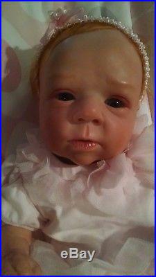 Reborn Baby Girl Doll Excellent Condition Soft Vinyl