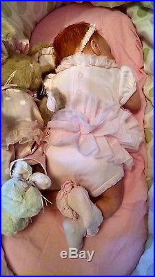 Reborn Baby Girl Doll Excellent Condition Soft Vinyl