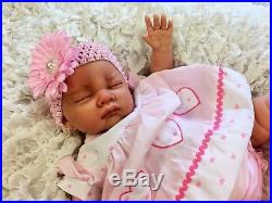 Reborn Baby Girl Doll Floppy, Feels Real To Hold Pink Spot Dress S