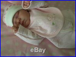 Reborn Baby Girl Doll Lavender Asleep Bountiful Baby Realborn