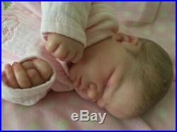 Reborn Baby Girl Doll Lavender Asleep Bountiful Baby Realborn