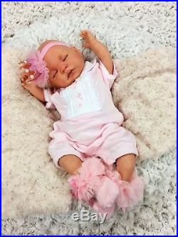 Reborn Baby Girl Doll Molly Spanish Romper Crown Headband Butterfly Babies