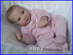 Reborn Baby Girl Doll Piper Painted Hair