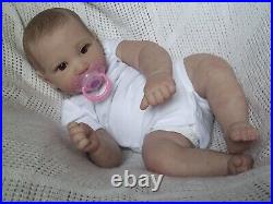 Reborn Baby Girl Doll Piper Painted Hair