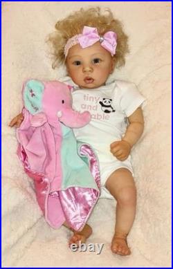 Reborn Baby Girl Elenore Anne Doll By Laura Tuzio Ross 21 6lbs 1 Oz