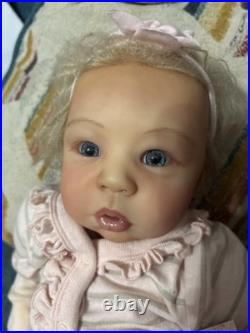Reborn Baby Girl Elenore Anne Doll By Laura Tuzio Ross 21 6lbs 1 Oz