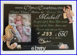 Reborn Baby Girl Mermaid Mishell Sculpted & Painted by Shawna Clymer-15-SIGNED