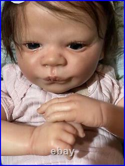 Reborn Baby Girl Newborn Doll 19 Realborn Christopher Awake Slight Boo Boo Baby