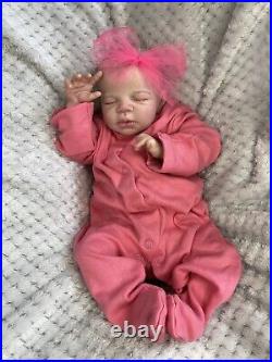 Reborn Baby Girl, PINK. Ready To Send, UK Artist 17 Prem Reborn Baby Doll (3)