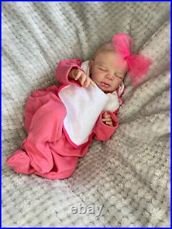 Reborn Baby Girl, PINK. Ready To Send, UK Artist 17 Prem Reborn Baby Doll (3)