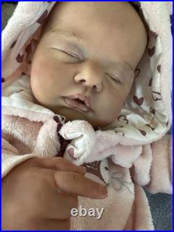 Reborn Baby Girl With Certificate Of Authenticity Full Limb Painted &Rooted Hair
