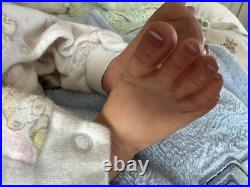 Reborn Baby Girl With Certificate Of Authenticity Full Limb Painted &Rooted Hair