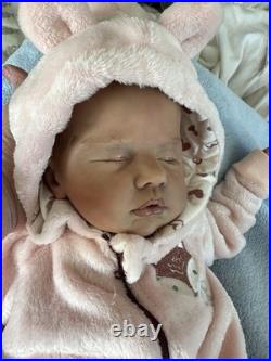 Reborn Baby Girl With Certificate Of Authenticity Full Limb Painted &Rooted Hair