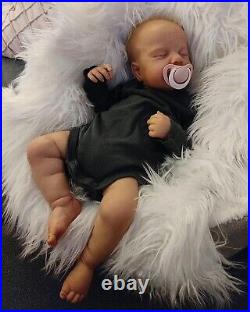 Reborn Baby Newborn Sleeping Boy Silicone Vinyl Realistic Handmade Doll Gift Toy