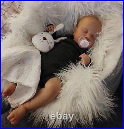 Reborn Baby Newborn Sleeping Boy Silicone Vinyl Realistic Handmade Doll Gift Toy